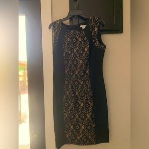 Black lace dress